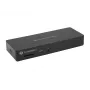 Conceptronic DONN30B 13-in-1 Thunderbolt 4 dokstacija, 40 Gbit/s, 96 W, HDMI, 2x USB-A, USB-C, 2,5GbE LAN, SD karšu lasītājs, melna