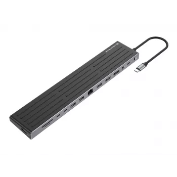 Docking stacija Conceptronic DONN32B 14-in-1 USB 3.2 Gen 1 HDMI DP