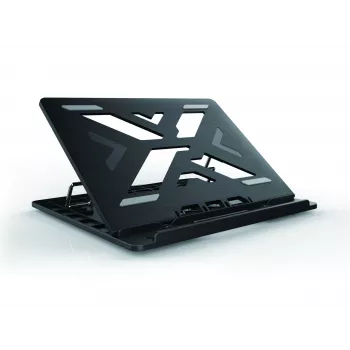 Conceptronic ERGO Laptop Cooling Stand Laptop statīvs Melns 39.6 cm (15.6 collu)