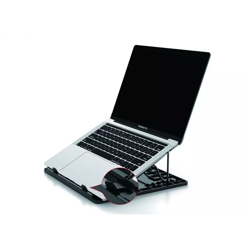 Conceptronic ERGO Laptop Cooling Stand Laptop statīvs Melns 39.6 cm (15.6 collu)