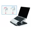 Conceptronic ERGO Laptop Cooling Stand Laptop statīvs Melns 39.6 cm (15.6 collu)