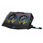 Conceptronic THYIA ERGO 2-Fan Gaming Laptop Cooling Stand, 43.2 cm (17 collas), 2 ventilatori, Vadība ar pogām, Melns, Zils, Zaļš, Sarkans, Ķīna