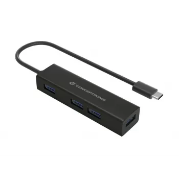 Conceptronic HUBBIES USB-C uz 4 portu USB 3.0 centrmezgls