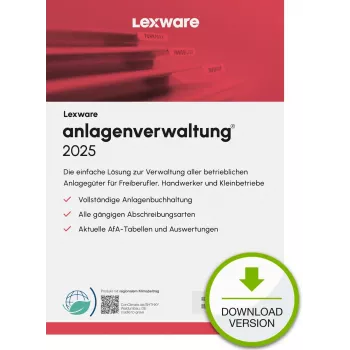 Lexware anlagenverwaltung 2025 “neierobežots darbības laiks” lejupielāde Grāmatvedība