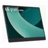 LG 17MT70 Pārnēsājams monitors, Melns, Nerūsējošs tērauds 43.2 cm (17 collas) LED 2560 x 1600 pikseļi