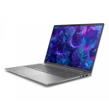 HP ZBook 8 G1i Intel Core Ultra 7 255H Mobilā darbstacija 40,6 cm (16 collu) WQXGA 32 GB DDR5-SDRAM 2 TB SSD NVIDIA RTX PRO 500 Blackwell Wi-Fi 7 (802.11be) Windows 11 Pro Sudrabs
