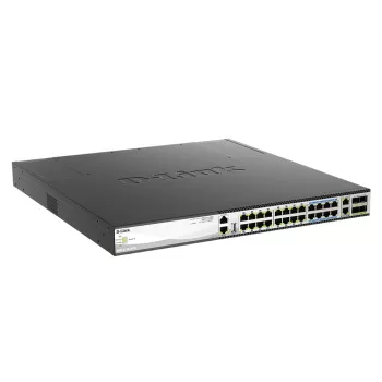 D-Link DMS-3130-30PS tīkla slēdzis, pārvaldāms L3, 2.5G Ethernet (100/1000/2500), PoE, 1U, melns