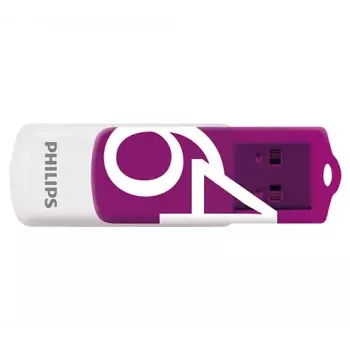 Philips FM64FD05D USB zibatmiņa 64 GB USB Type-A 2.0 Violeta, Balta