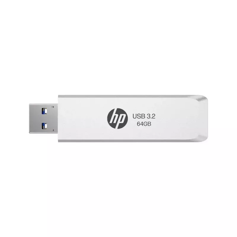 USB zibatmiņa HP HPFD819W-A-64 64 GB USB Type-A 3.2 Gen 2 (3.1 Gen 2) Sudraba, bīdāmais korpuss