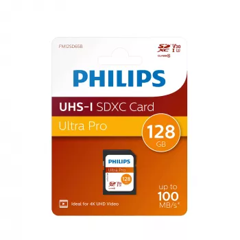 Atmiņas karte Philips 128 GB SDXC UHS-I FM12SD65B