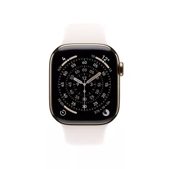 Viedpulkstenis Apple Watch Series 11 GPS + Cellular 42mm Gold Titanium Case Light Blush Sport Band S/M