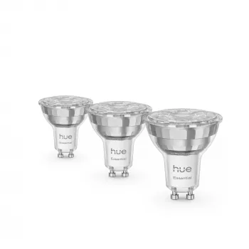Philips Hue White and colour ambience Essential GU10 – viedais prožektors – 345 lm – 4.7W – 3 iepakojumā