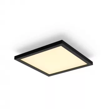 Philips Hue White Ambience Aurelle Square Panel Bluetooth Melns viedie griestu lukturis