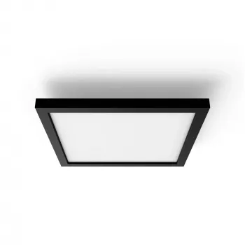 Philips Hue White Ambience Aurelle Square Panel Bluetooth Melns viedie griestu lukturis