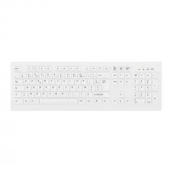 Contour Design Active Key ClassicClean medicīnas bezvadu tastatūra, pilna izmēra, balta C8100