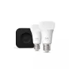 Philips Hue White and Colour Ambiance sākuma komplekts, Hue Bridge Pro + 2 x E27 A60 LED spuldzes, Bluetooth/Zigbee, 1100 lm