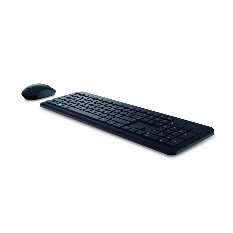 Bezvadu tastatūras un peles komplekts Dell KM3322W — RF, pilnizmēra vācu QWERTZ, melns
