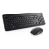 Bezvadu tastatūras un peles komplekts Dell KM3322W — RF, pilnizmēra vācu QWERTZ, melns