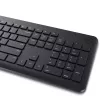 Bezvadu tastatūras un peles komplekts Dell KM3322W — RF, pilnizmēra vācu QWERTZ, melns