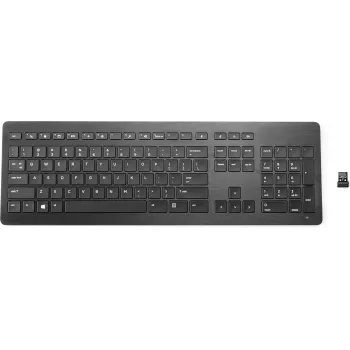 HP Wireless Premium Keyboard pilna izmēra bezvadu membrānas tastatūra melna