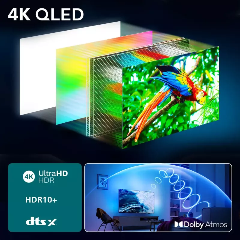 Philips 85PUS8500/12 85 collu 4K Ultra HD QLED televizors