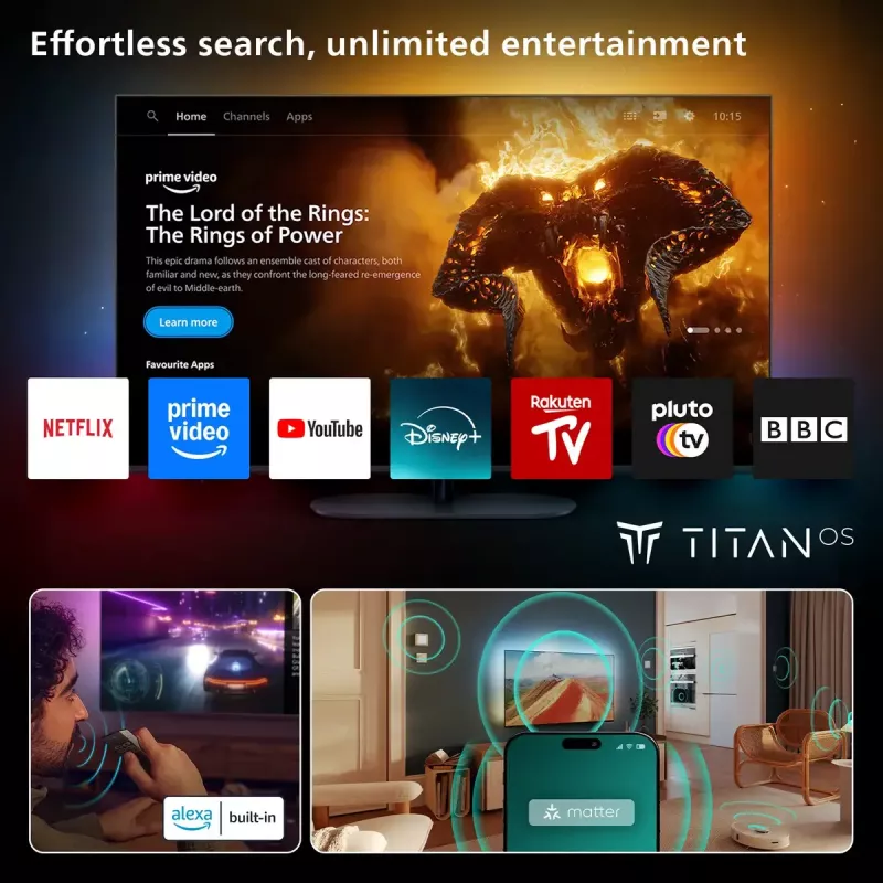 Philips 85PUS8500/12 85 collu 4K Ultra HD QLED televizors