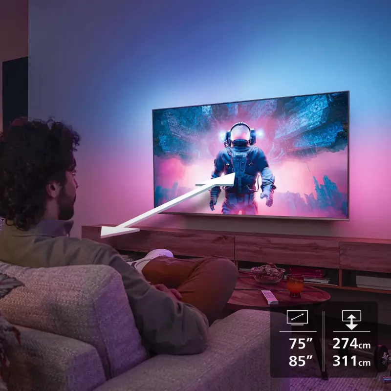 Philips 85PUS8500/12 85 collu 4K Ultra HD QLED televizors