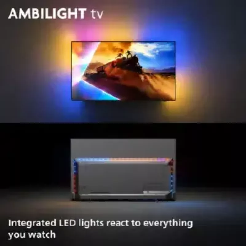 Philips Ambilight 48OLED760/12 TV 121,9 cm (48 collas) 4K Ultra HD Smart TV Wi-Fi Pelēks