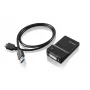 Lenovo USB 3.0 – DVI/VGA USB grafikas adapteris 2048 x 1152 pikseļi Melns