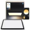 Philips Hue Aurelle Square Panel 600×600 mm viedie griestu gaismeklis, Bluetooth, 220–240V, 48 mm dziļums, melns/balts