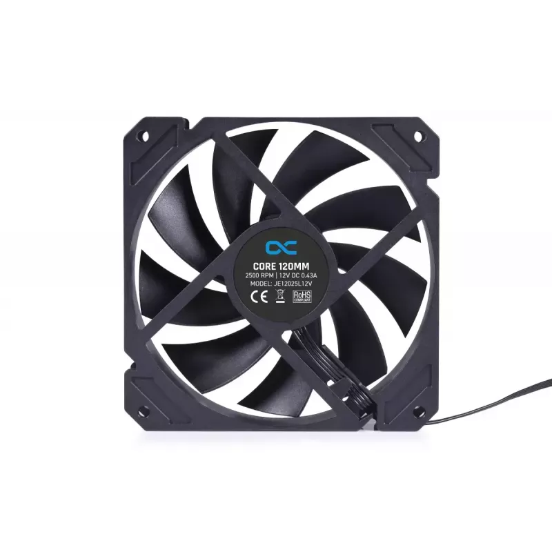 Ventilators Alphacool Core 120mm 24852 12 cm Melns 600-2500 RPM Hidrauliskais gultnis