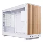 PC korpuss Lian Li A3-mATX Micro Tower — Balts ar koku, atbalsta ATX/SFX/SFX-L barošanas blokus, Micro-ATX/Micro-ITX, 1x3.5 collu + 2x2.5 collu