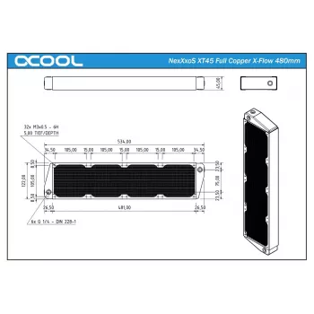 Radiators Alphacool NexXxoS XT45 Full Copper X-Flow