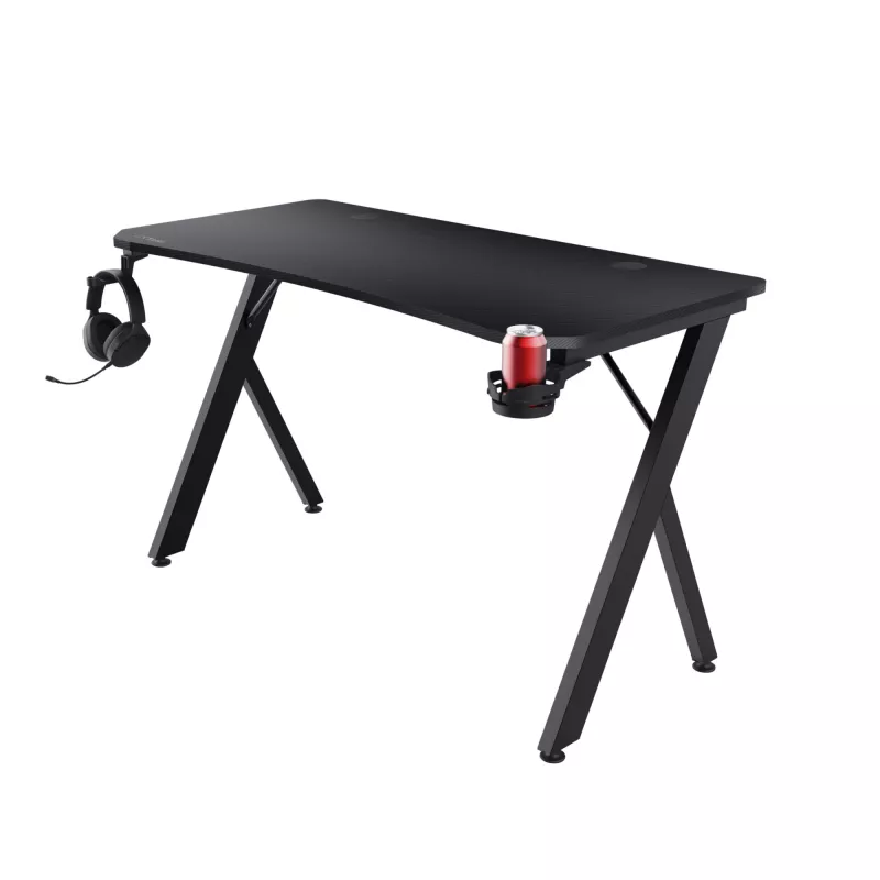 Trust GXT 700 Omnius Melns Spēļu Galds Taisnstūra Metāla Karkass 1200x600x740mm