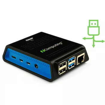 Dators NComputing RX420 RDP Intel Celeron 4GB RAM 32GB SSD integrētā grafika Windows 10