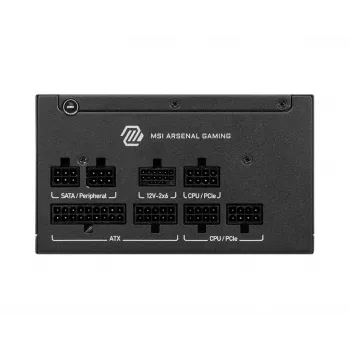 Barošanas bloks MSI MAG A750GLS PCIE5 750W 24-pin ATX Pilnībā modulārs 80 PLUS Gold Melns
