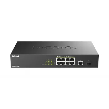 D-Link DGS-1010MP/E tīkla slēdzis Nepārvaldāms L2 Gigabit Ethernet (10/100/1000) Power over Ethernet (PoE) 1U Melns