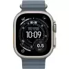 Viedpulkstenis Apple Watch Ultra 3 GPS + Cellular 49mm dabīga titāna korpuss ar Anchor Blue Ocean siksniņu