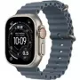Viedpulkstenis Apple Watch Ultra 3 GPS + Cellular 49mm dabīga titāna korpuss ar Anchor Blue Ocean siksniņu