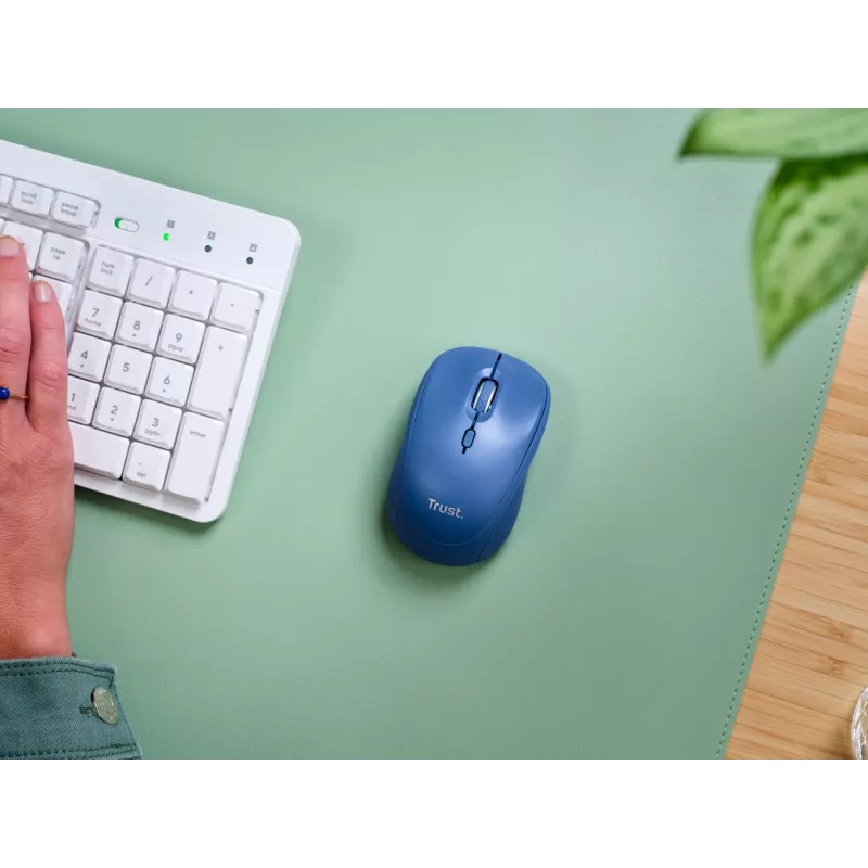 Trust Yvi+ pele Universāla Ambidekstrāla RF Bezvadu + Bluetooth Optiskā 1600 DPI