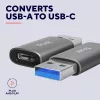 Trust Calyx USB-A uz USB-C adapteris (2 gab.) pelēks