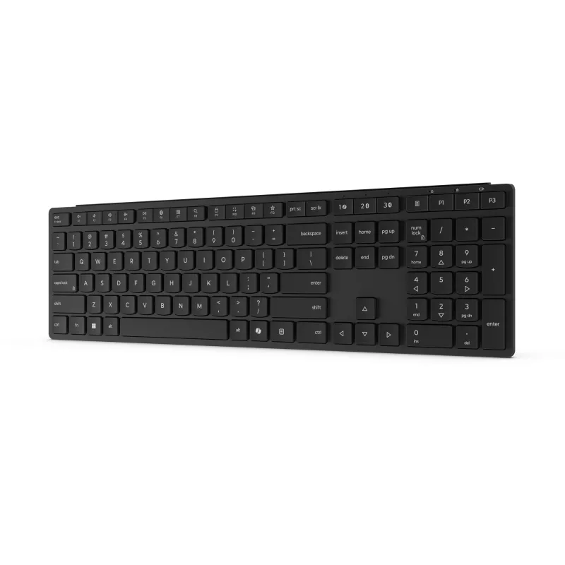 Lenovo 4Y41S04697 bezvadu tastatūra Home/Office RF Bluetooth + Bluetooth Melna