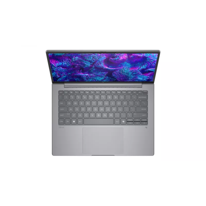 Mobilā darbstacija HP ZBook 8 G1i — 14 collu WUXGA, Intel Core Ultra 7 255H, 16GB DDR5, 512GB SSD, NVIDIA RTX 500 Ada, Windows 11 Pro, Sudraba
