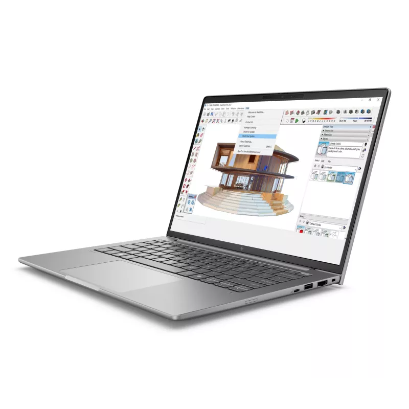 Mobilā darbstacija HP ZBook 8 G1i — 14 collu WUXGA, Intel Core Ultra 7 255H, 16 GB DDR5, 1 TB SSD, NVIDIA RTX 500 Ada, Windows 11 Pro, Sudraba