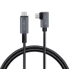LogiLink CU0182 USB-C kabelis USB 2.0 1m melns sudrabs