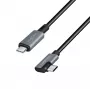 LogiLink CU0182 USB-C kabelis USB 2.0 1m melns sudrabs