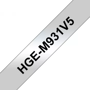 Brother HGM931V5 lentes kasetne, 12x800 mm, melns uz sudraba, HG lamineta