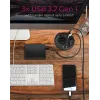 ICY BOX IB-HUB1430-CR USB 3.2 Gen 1 daudzportu centrmezgls, melns