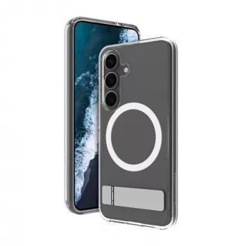 dbramante1928 Iceland Pro Qi2 Kick cietais telefona maciņš Samsung Galaxy S25 15.8 cm (6.2 inch) Caurspīdīgs