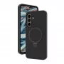 Dbramante1928 Galaxy A56 5G melns Monochromatic cietais vāciņš ar statīvu